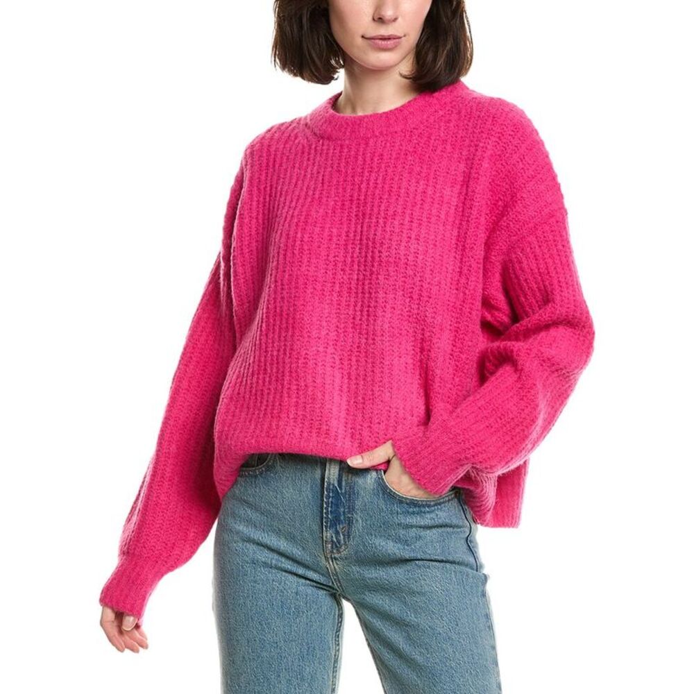 Labiz Womens  Lalamia Wool & Alpaca-Blend Sweater, Pink